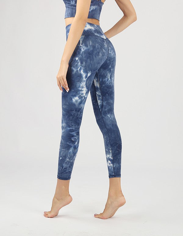 Tie-Dye Seamless High Waisted Leggings