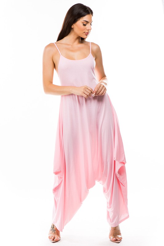 PINK HAREM PANT JUMPSUIT