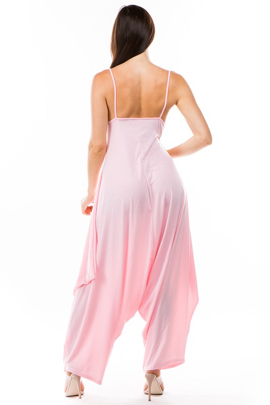 PINK HAREM PANT JUMPSUIT