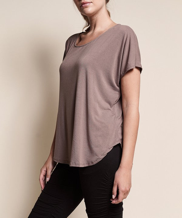 BAMBOO CASUAL DOLMAN SLEEVE TOP