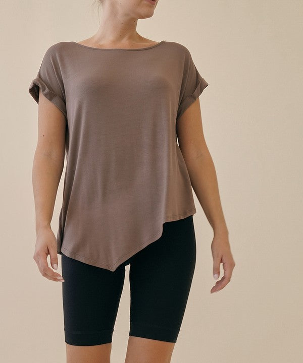 BAMBOO ASYMESTRIC TUNIC