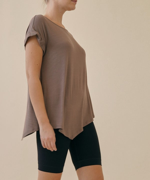 BAMBOO ASYMESTRIC TUNIC