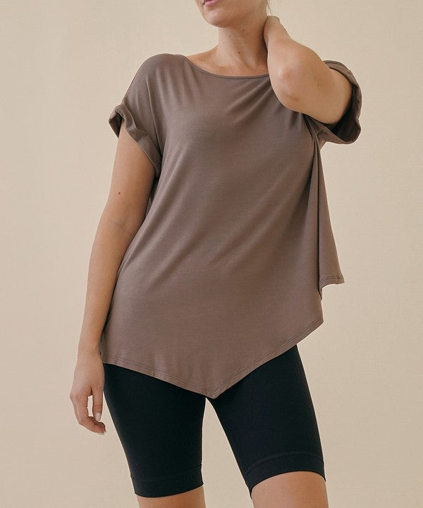 BAMBOO ASYMESTRIC TUNIC