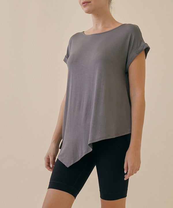 BAMBOO ASYMESTRIC TUNIC