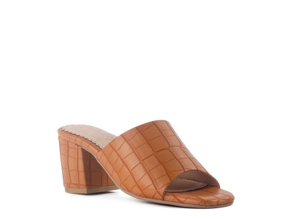 LONDON RAG DUMPLINN Slip-On Block Heel Sandal