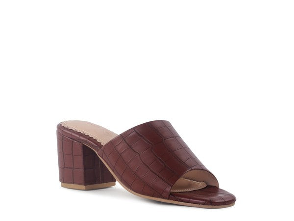 LONDON RAG DUMPLINN Slip-On Block Heel Sandal