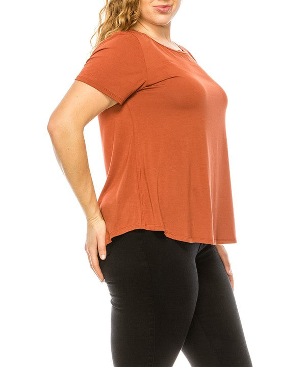 Bamboo classic top for curvy size