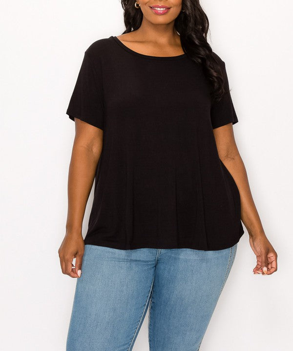 Bamboo classic top for curvy size