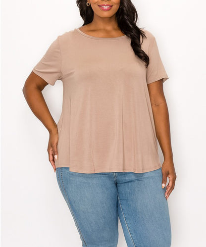 Bamboo classic top for curvy size