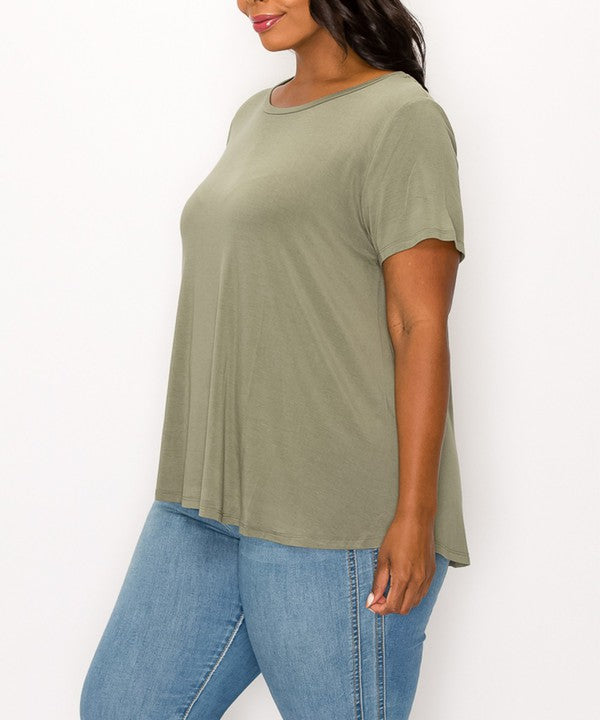 Bamboo classic top for curvy size