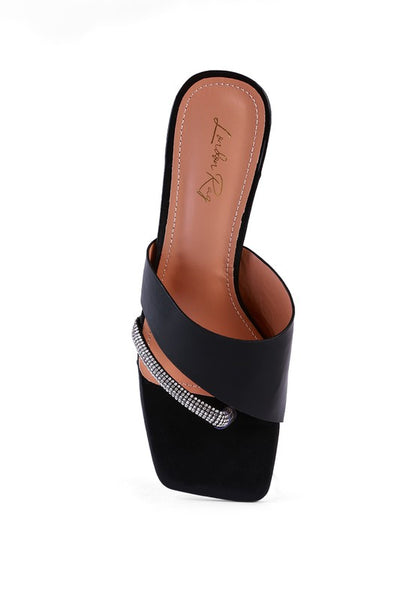 GOFLY NEVER MINIMAL LOW HEEL SANDALS