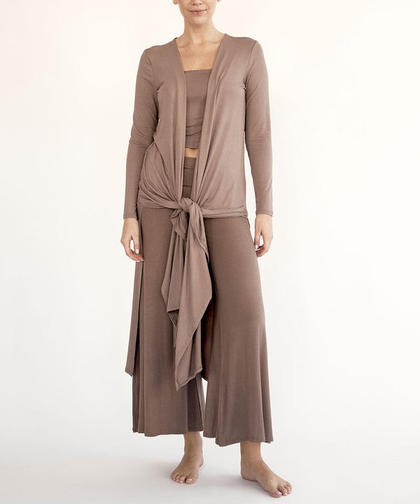 BAMBOO MAXI LONG CARDIGAN