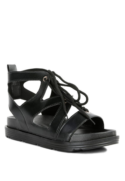 VOOPRET TIE-UP FLAT SANDALS