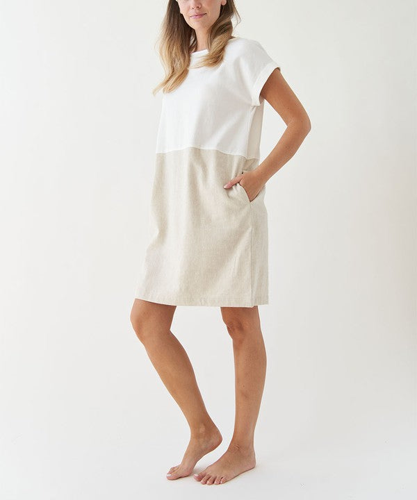 BAMBOO COTTON LINEN DRESS