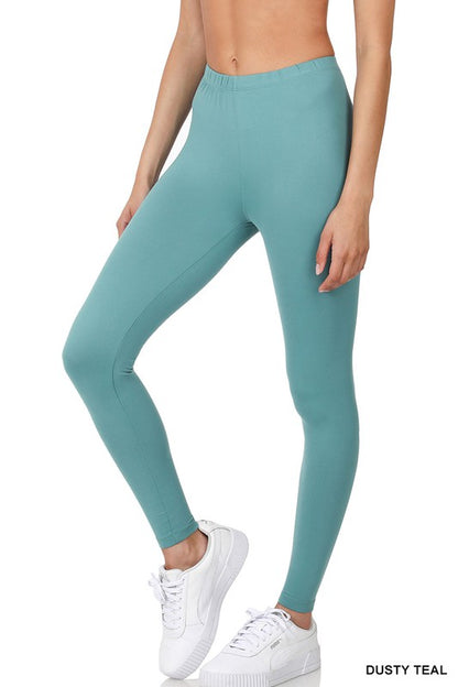 Brushed DTY Microfiber Full-Length Leggings