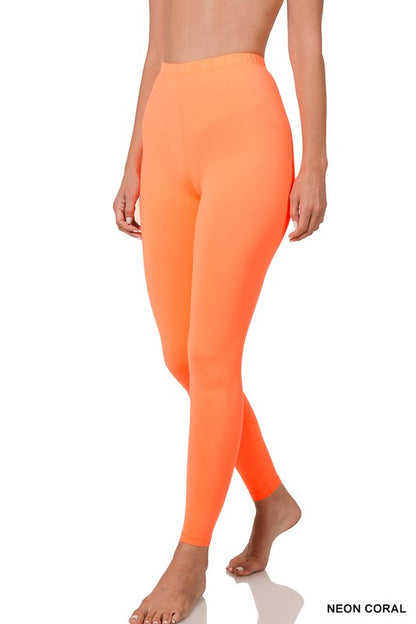 Brushed DTY Microfiber Full-Length Leggings