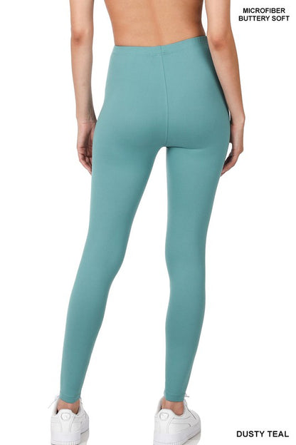 Brushed DTY Microfiber Full-Length Leggings