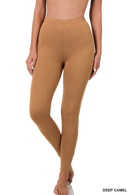 Brushed DTY Microfiber Full-Length Leggings