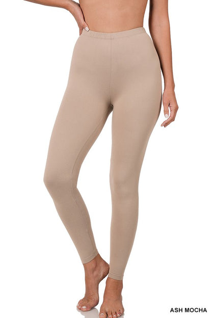 Brushed DTY Microfiber Full-Length Leggings