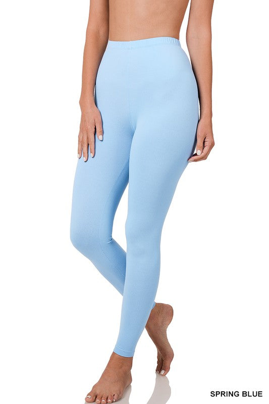 Brushed DTY Microfiber Full-Length Leggings