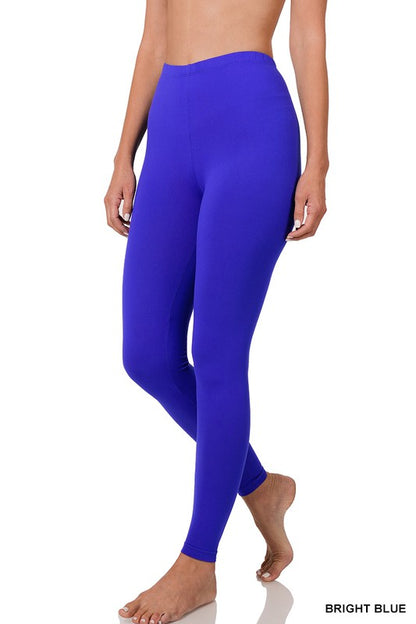 Brushed DTY Microfiber Full-Length Leggings