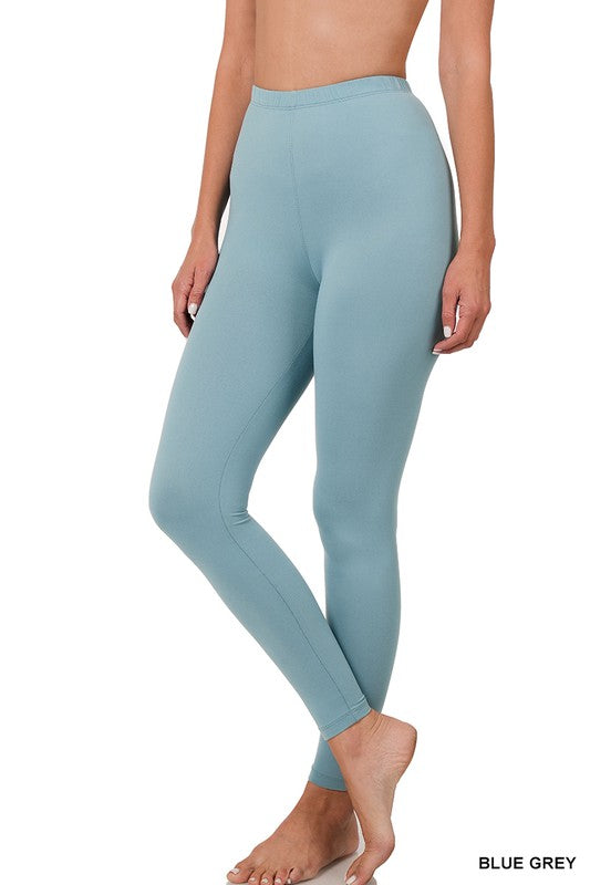 Brushed DTY Microfiber Full-Length Leggings