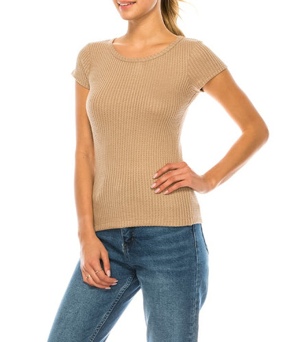 BAMBOO WAFFLE BASIC TOP