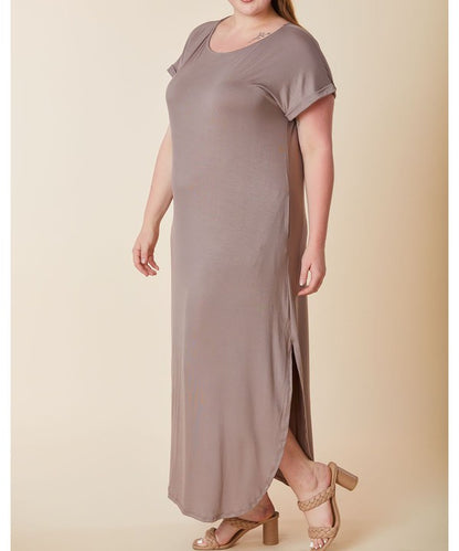 BAMBOO MAXI DRESS CURVY SIZE